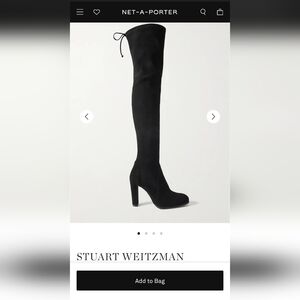 Stuart Weitzman Highland suede boots booties leather lowland over the knee NEW